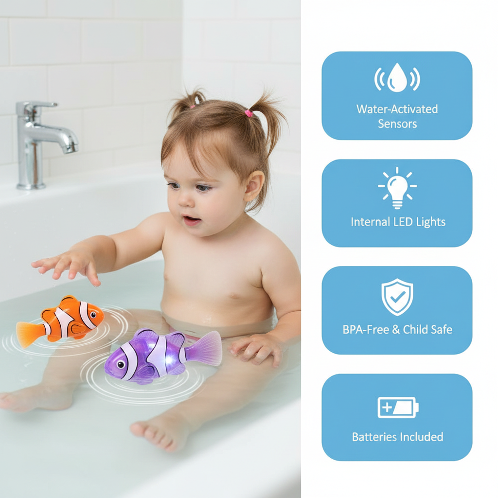 thelightswow™ fish bath toys