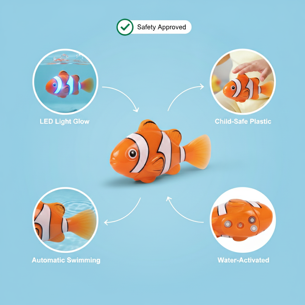 thelightswow™ fish bath toys