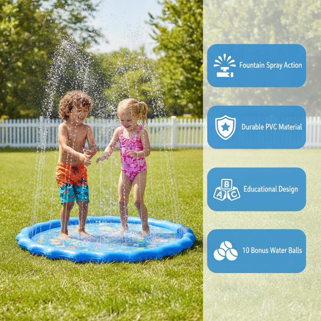 THELIGHTSWOW™ KiddoSpace XL 59" / 150 cm Splash Pad