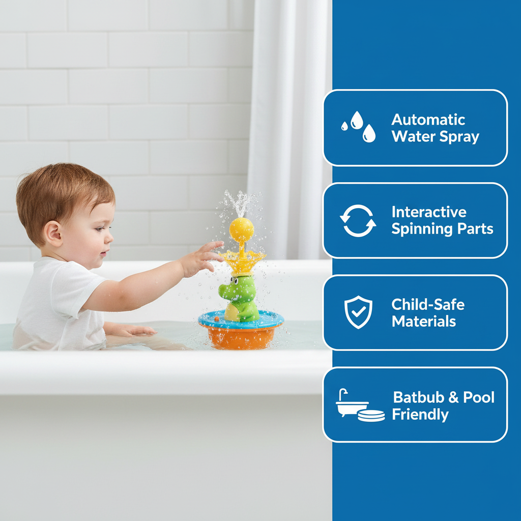 THELIGHTSWOW™ Splash Crocodile Bath Toy