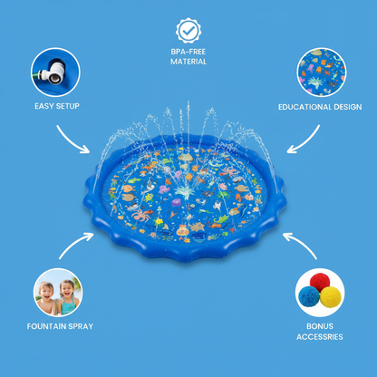 THELIGHTSWOW™ KiddoSpace XL 59" / 150 cm Splash Pad